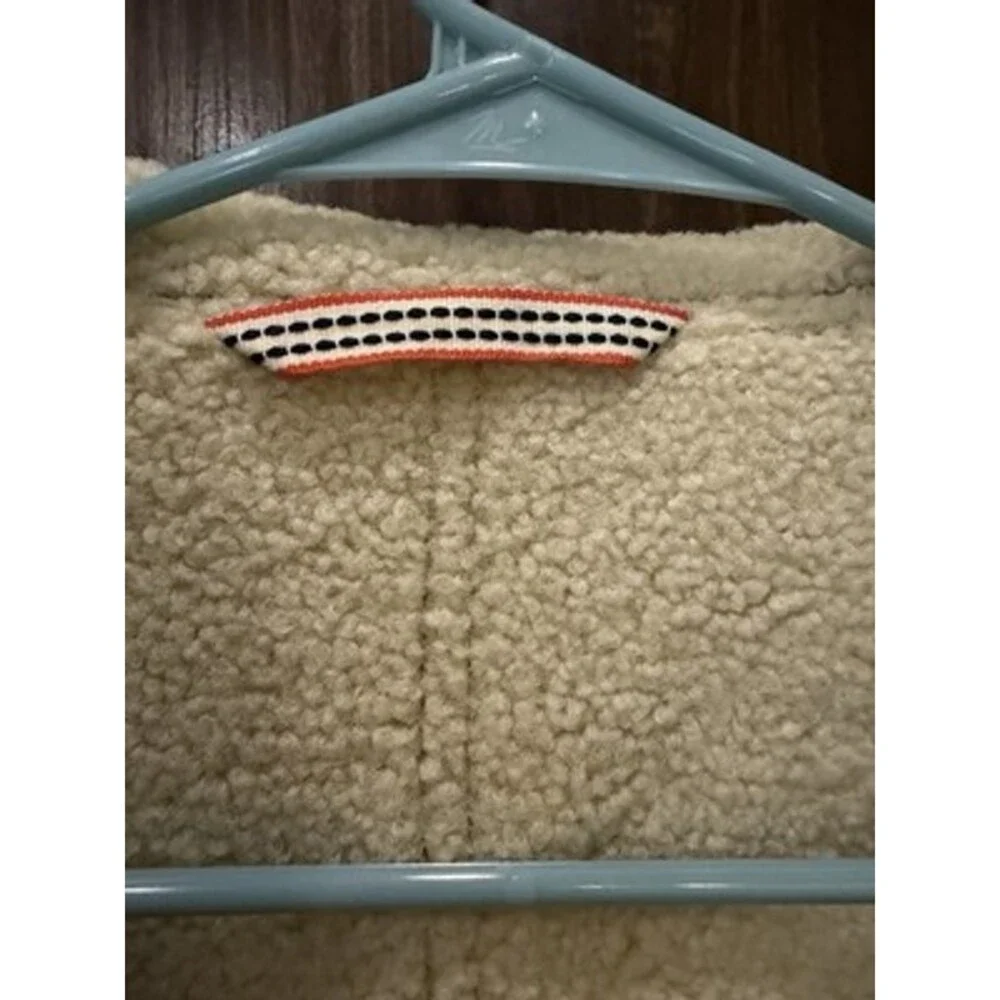 Vegan Leather Sherpa Aviator B3 Bomber Gamulan Vest M Grunge 23”chest/24”L